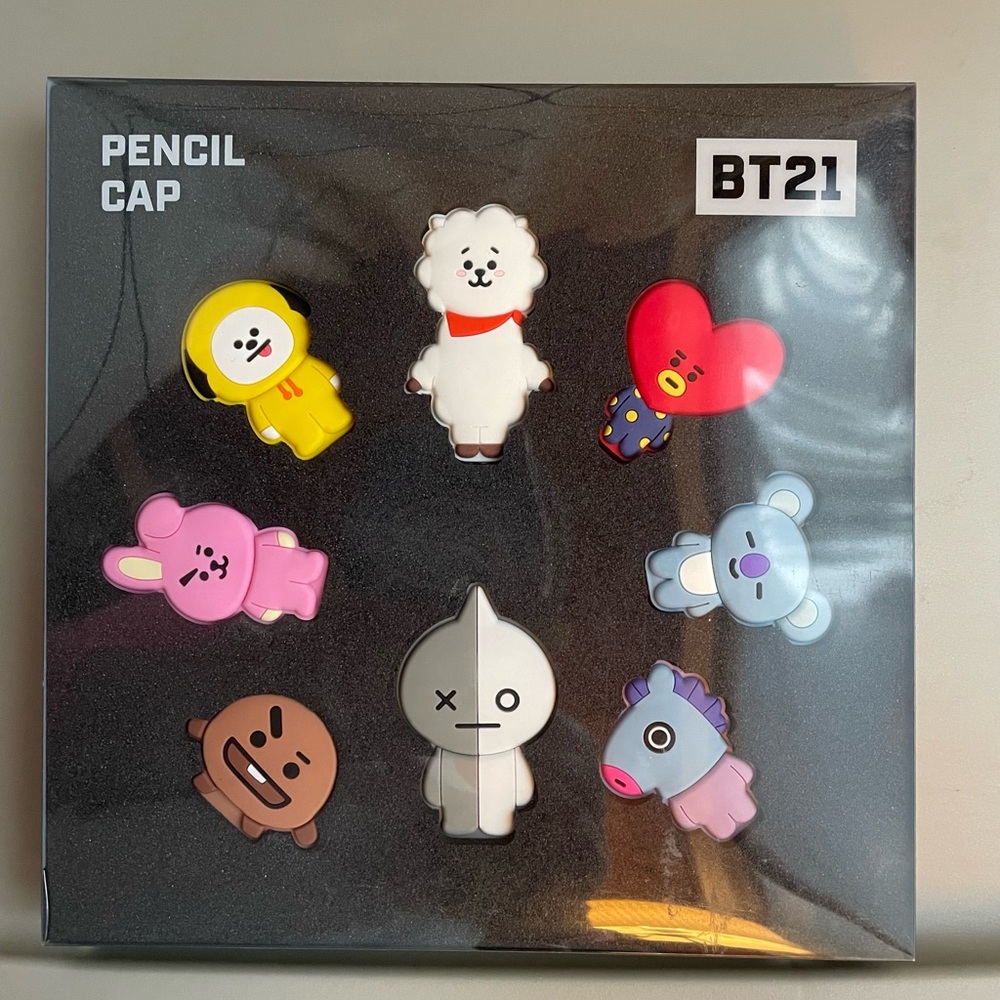 BT21 BTS Pencil Cap Set | New in Box